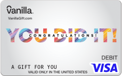 Vanilla Visa You Did It Gift Card